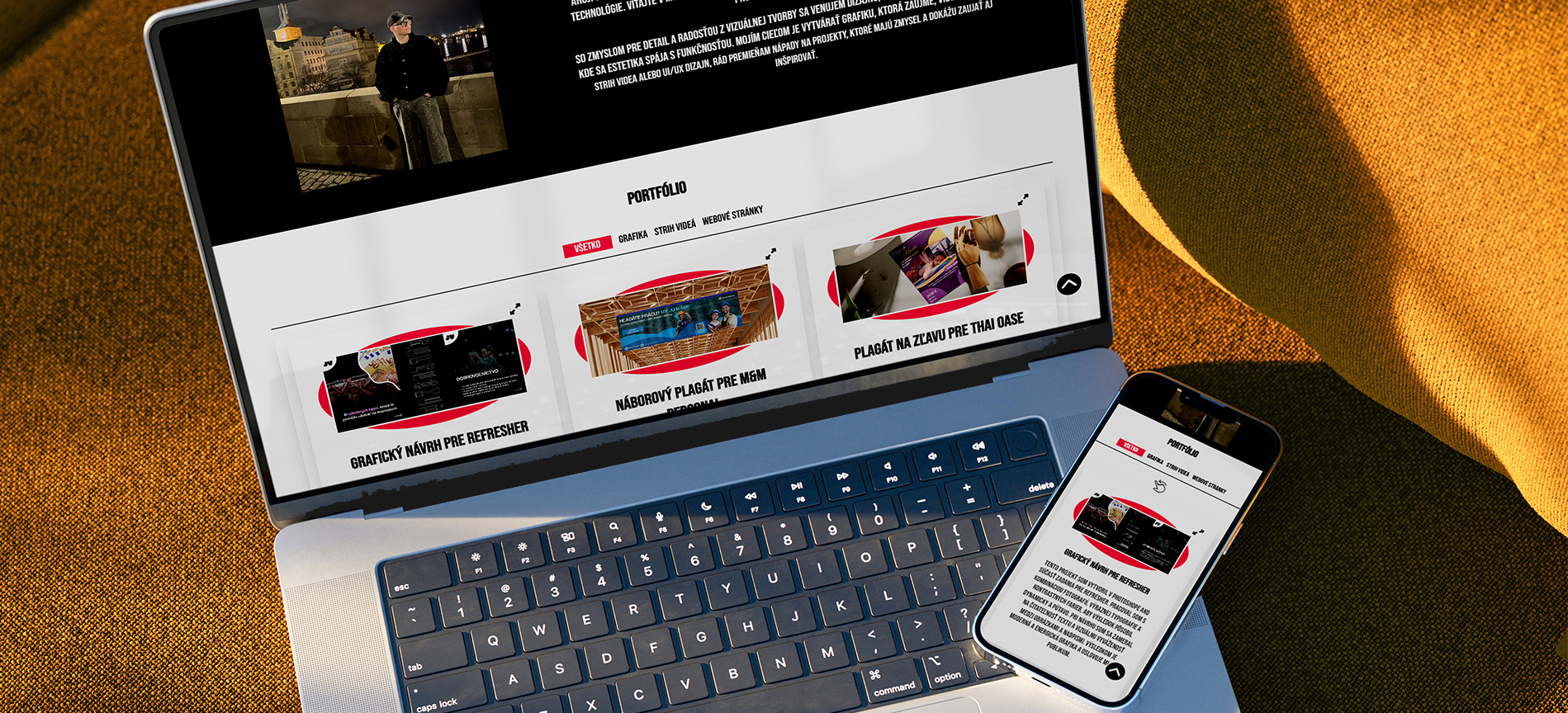 image of personal website